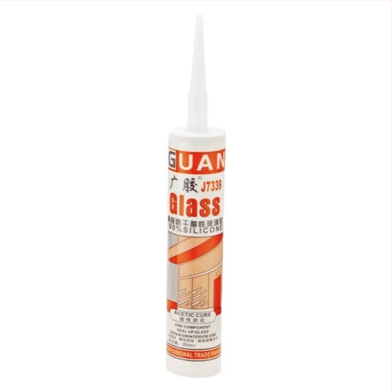 Οξύ σιλικόον για γυαλί – διαφανές σφραγιστικό για ενσωματωμένο οροφή, πάστα επισκευής με γρήγορη πήξη