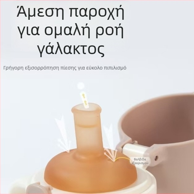 Widie Bear Αξεσουάρ για θηλή και καλαμάκι μπιμπερό, σιλικόνη με νανοασημένιο, ευρύ στόμα, παγκοσμίως συμβατά