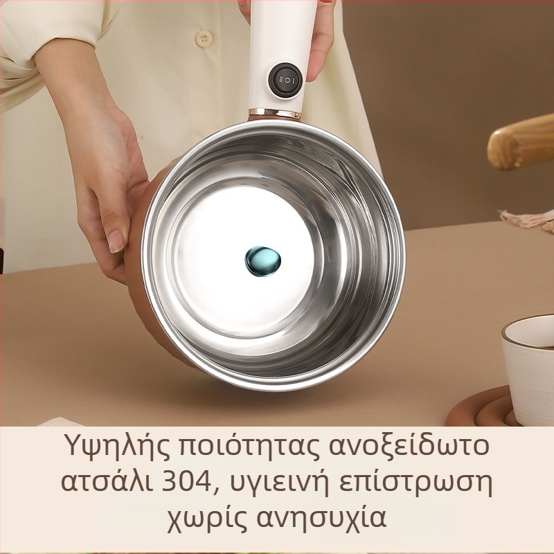 Πολυλειτουργική ηλεκτρική κατσαρόλα από ανοξείδωτο χάλυβα 304, 2L, για οικιακή και φοιτητική χρήση, κατσαρόλα για νούντλς και ζεστά πιάτα, όλα σε ένα έξυπνο μαγειρικό εργαλείο