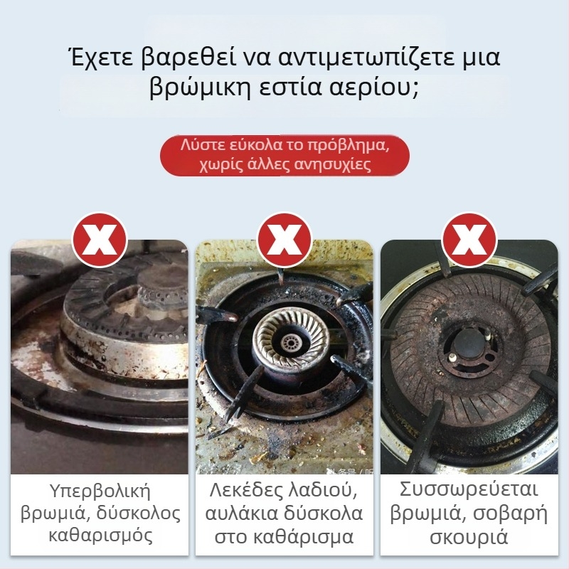 Προστατευτικό φύλλο αλουμινίου για εστίες αερίου, στρογγυλό, ανθεκτικό στο λάδι, κουζίνας