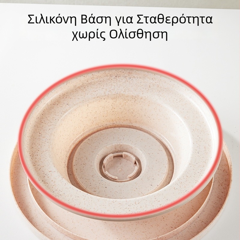 Πλαστικός περιστρεφόμενος δίσκος για τούρτες με αντιολισθητική άκρη για διακόσμηση και ψήσιμο
