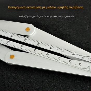 Γωνιόμετρο ενσωματωμένο για οροφές και ξυλουργικές εργασίες, μέτρηση 0–170°, αλουμινένιο κράμα