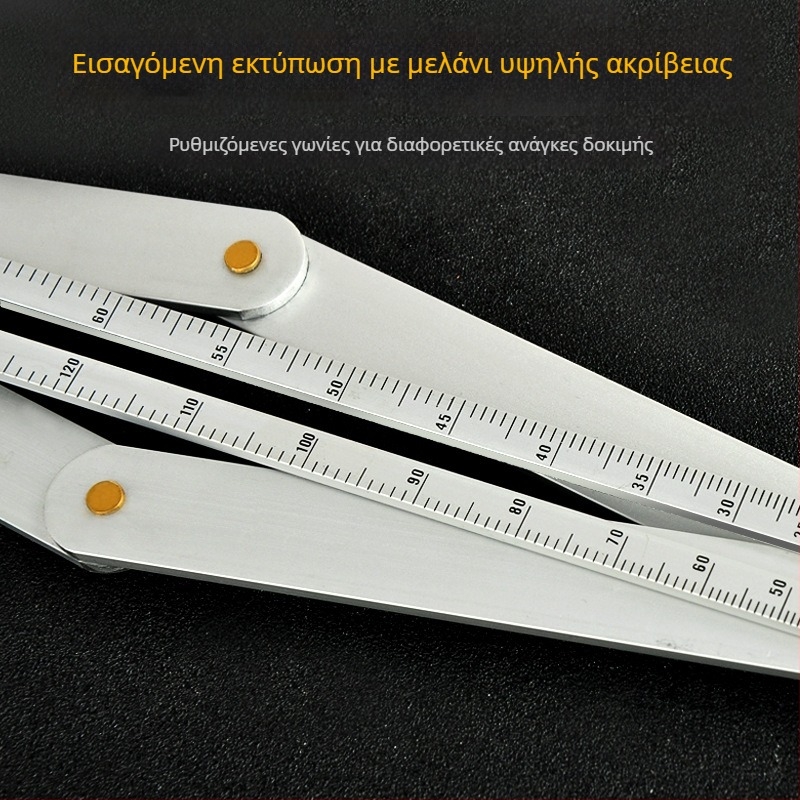 Γωνιόμετρο ενσωματωμένο για οροφές και ξυλουργικές εργασίες, μέτρηση 0–170°, αλουμινένιο κράμα