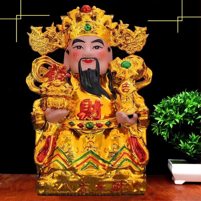 Κεραμικές φιγούρες Guanyin, Guan Yu και Caishen για τη διακόσμηση του σπιτιού