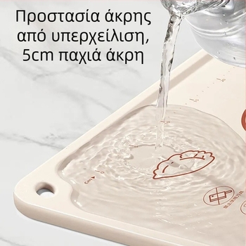 Αντιβακτηριακή επιφάνεια ζύμωσης από σιλικόνη, τροφίμου ποιότητας, μη κολλητική και μη ολισθηρούσα, κατάλληλη για κουζίνα και αρτοποιία, μεγάλη και επιπλέον παχιά.