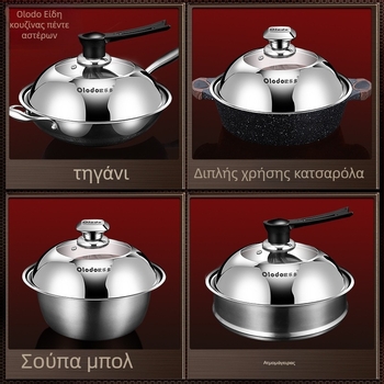 Κυκλικός καπάκι από ανοξείδωτο ατσάλι με γυάλινο στοιχείο, διάμετρος 34 cm, ανθεκτικό σε υψηλές θερμοκρασίες, κατάλληλο για γουόκ και μεγάλες κατσαρόλες