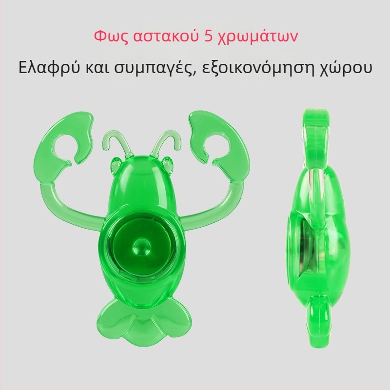 Φανάρι πίσω για ποδήλατο, έμπνευση από καβούρι, για νυχτερινή ποδηλασία, αδιάβροχο, με μακρύ χρόνο ζωής μπαταρίας, κατάλληλο για ποδήλατα βουνού και δρόμου