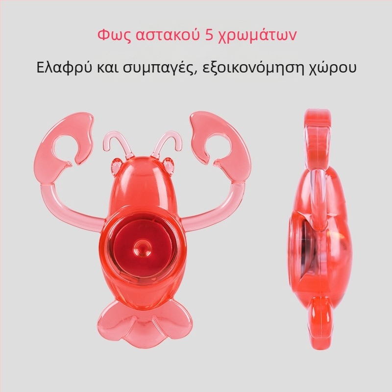 Φανάρι πίσω για ποδήλατο, έμπνευση από καβούρι, για νυχτερινή ποδηλασία, αδιάβροχο, με μακρύ χρόνο ζωής μπαταρίας, κατάλληλο για ποδήλατα βουνού και δρόμου