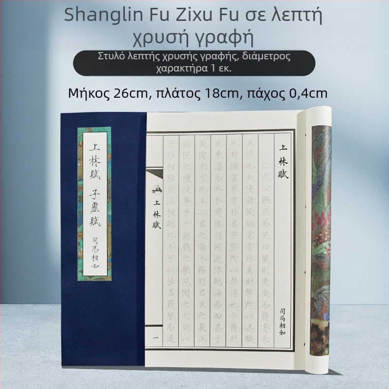 Shanglinfu Βιβλίο εξάσκησης καλλιγραφίας για ενήλικες με σκληρό στυλό – Κανονικό στυλ γραφής, Slim Gold στυλ