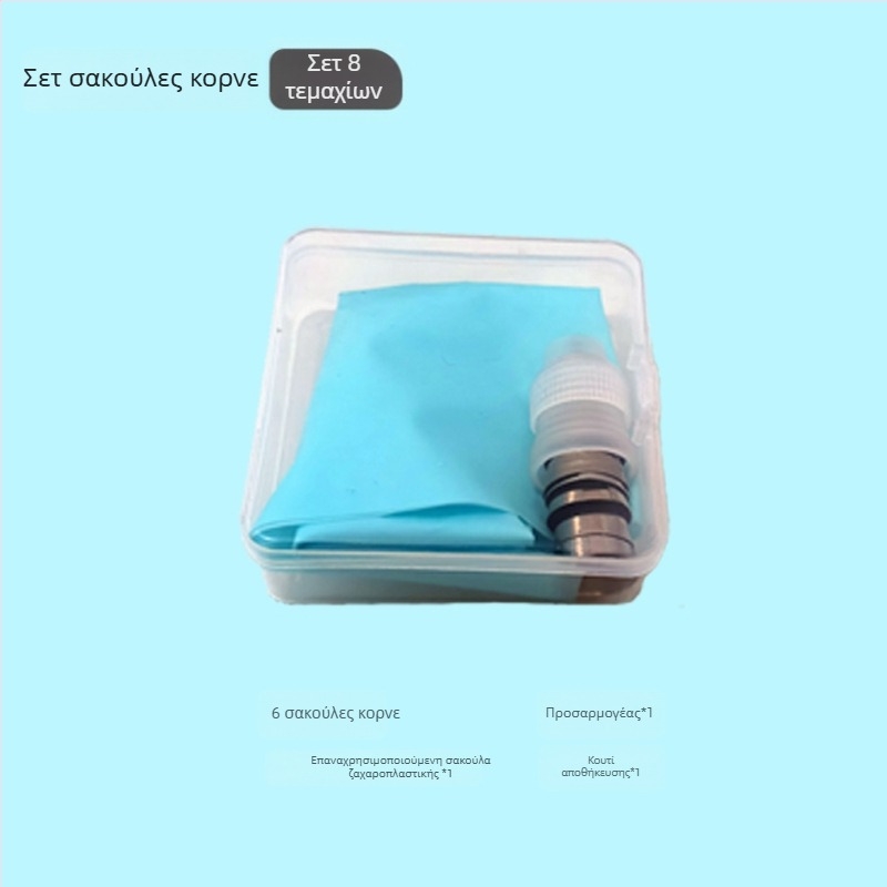 Σετ DIY διακόσμησης τούρτας με περιστρεφόμενο δίσκο διακόσμησης, σπάτουλα, μαχαίρι για ψωμί, ακροφύσια διακόσμησης, σακούλες κορνέ και επιφάνεια ζυμώματος