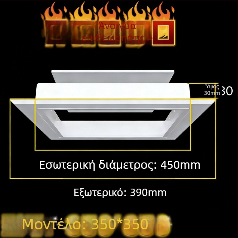 Πλαστικό κάλυμμα επιθεώρησης τοίχου και οροφής για ανοίγματα σωλήνων