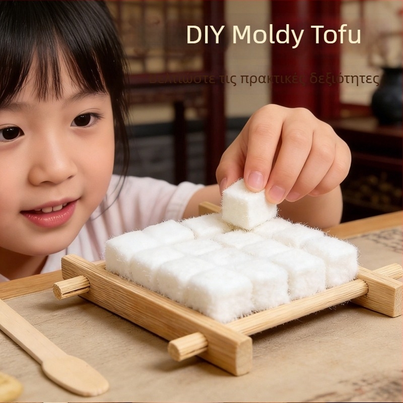 Σετ DIY κατασκευής παιχνιδιού από μουχλιακό τοφού, για αυτοδιασκέδαση, εξοπλισμός cosplay, διαδραστικό παιχνίδι για παιδιά, Snow Tofu