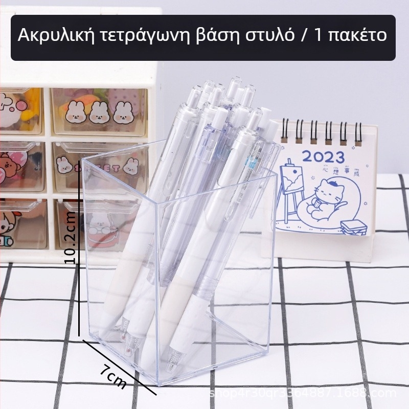 Διαφανής ακρυλικός οργανωτής για στυλό και πινέλα μακιγιάζ για DIY – θήκη αποθήκευσης