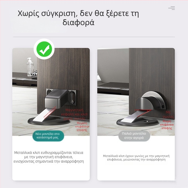 Αόρατος αποστάτης πόρτας με τοποθέτηση στο πάτωμα, αντικραδασικός, κατάλληλος για ξενοδοχεία και οικιακή χρήση, προστατευτικός προφυλακτήρας πόρτας μπάνιου
