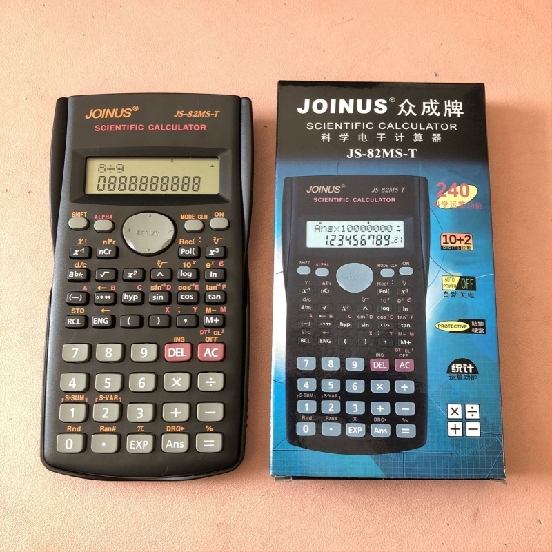JOINUS Zhongcheng 82M επιστημονικός υπολογιστής με επεξεργαστή εξισώσεων, τριγωνομετρικές λειτουργίες και κλάσματα για μαθητές