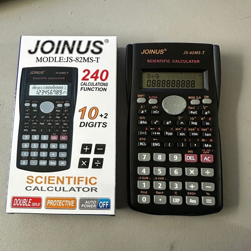JOINUS Zhongcheng 82M επιστημονικός υπολογιστής με επεξεργαστή εξισώσεων, τριγωνομετρικές λειτουργίες και κλάσματα για μαθητές