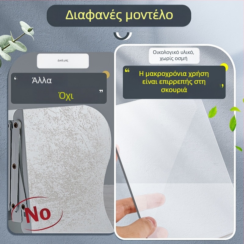 Διαφανής βιβλιοστάτης σε σχήμα L για γραφείο