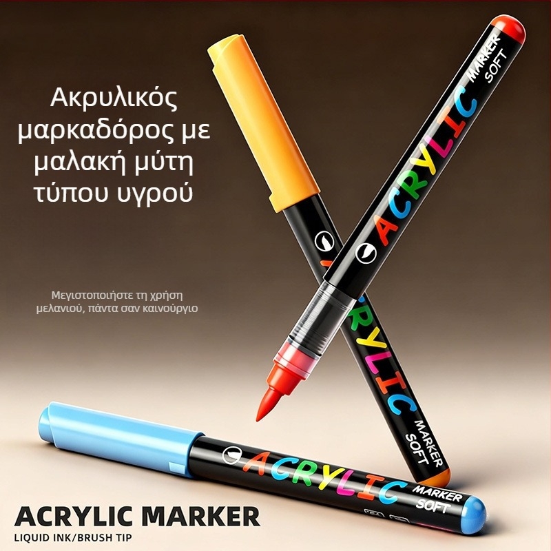 Jiyu Διαγράψιμη μαρκαδόρος γυαλιού – διπλής όψεως ακρυλικός μαρκαδόρος για γυάλινες επιφάνειες, πόρτες, κεραμικά και καθρέφτες