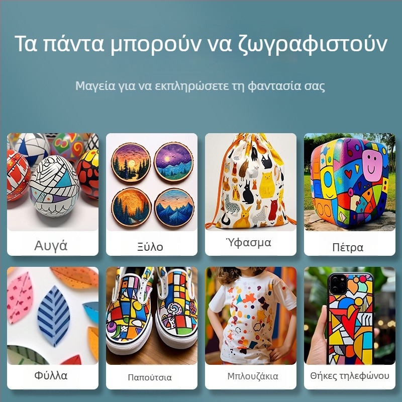 Αδιαφανείς ακρυλικοί μαρκαδόροι με φαρδύ σώμα για παιδιά, πλένονται, σετ 24/36/48/60 χρωμάτων, με άκρη πινέλου για ακουαρέλα