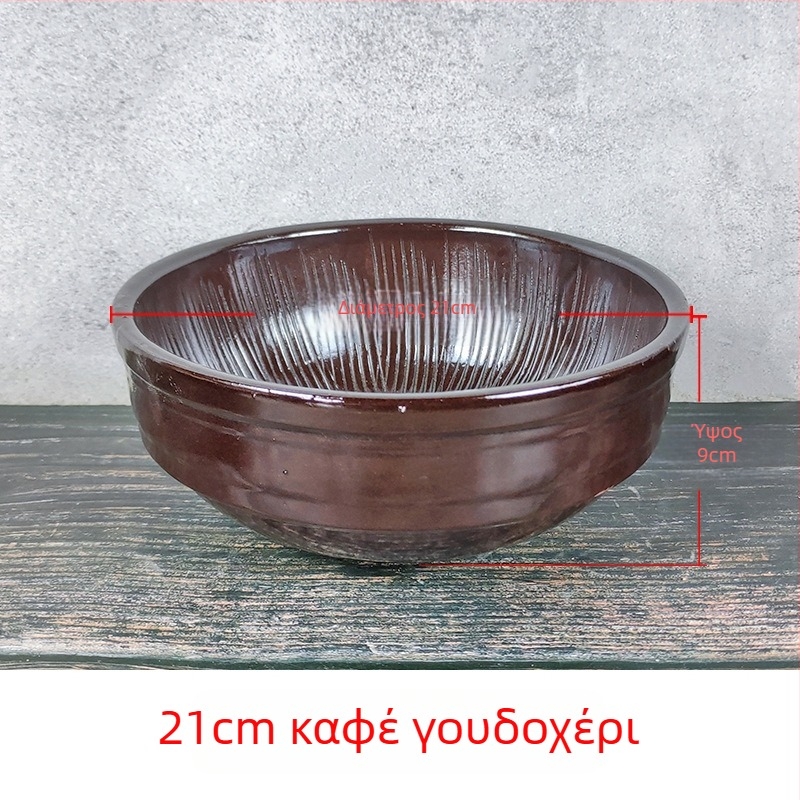 Παλιό πήλινο γουδί με γουδοχέρι, εξαιρετικά μεγάλο για οικιακή χρήση, κατάλληλο για άλεση σκόρδου, καυτών πιπεριών, τσαγιού και πάστας ρυζιού