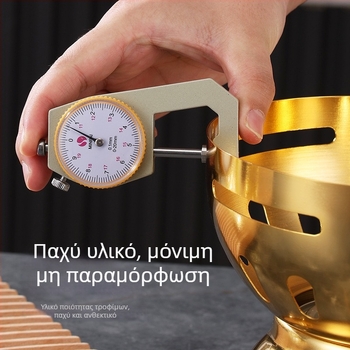 201 ανοξείδωτος χάλυβας, παχύτερη μίνι κατσαρόλα για ένα άτομο με αντιανεμικό φλόγιστρο αλκοόλης