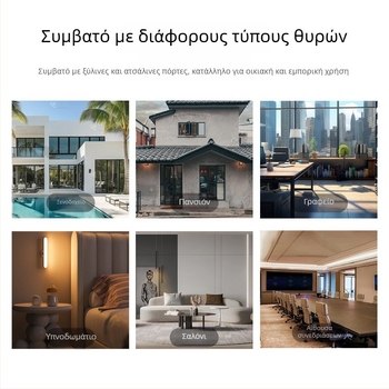 Έξυπνη κλειδαριά πόρτας με κωδικό και αποτύπωμα για ξύλινες πόρτες