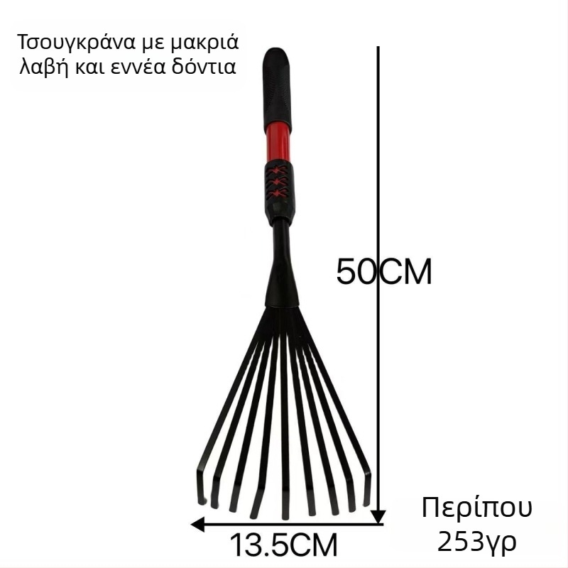 Taifeng Σετ εργαλείων κηπουρικής για φύτευση λουλουδιών και λαχανικών — μικρό φτυάρι, σιδερένιο φτυάρι, ραβδιστικό εργαλείο, για κήπο και παραλία, σκάψιμο στην άμμο