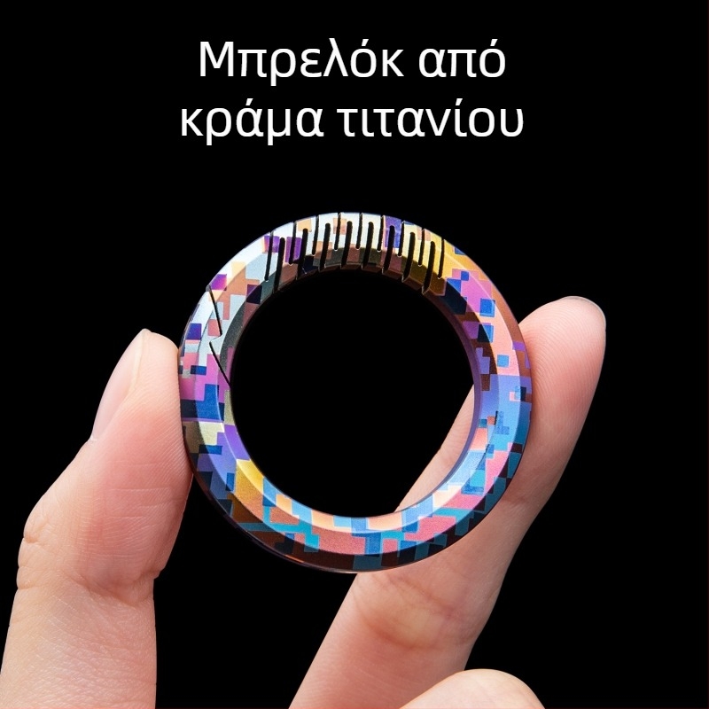 Κλειδοθήκη από κράμα τιτανίου με δερμάτινη επιφάνεια Crazy Cowhide για κλειδιά αυτοκινήτου; καθολικό για Mercedes-Benz, BMW και Audi; unisex κρεμαστό