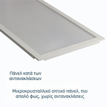 LED πάνελ οροφής 300x300/300x600, για κουζίνα και μπάνιο, αντιθαμβωτικό επίπεδο πάνελ