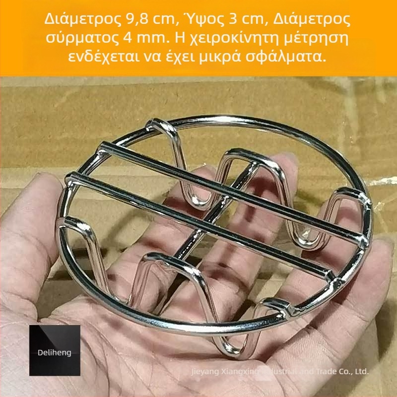 Ανοξείδωτη υπερπαχιά σχάρα ατμού για μίνι δοχείο υγείας, συμπαγής ηλεκτρικός ατμομάγειρας με πλέγμα, ψηλά πόδια και θερμομονωτική επιφάνεια