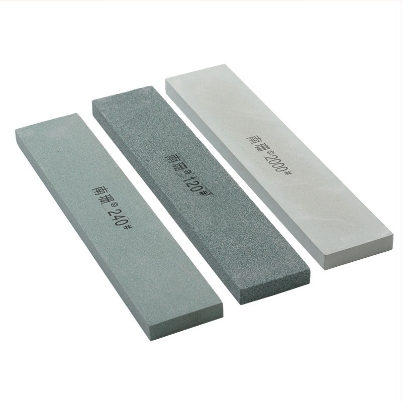 Πράσινος ακονιστικός λίθος silicon carbide, 10×40×200 mm, επίπεδο τετράγωνο, κατάλληλος για γυάλισμα και ακονίσματα