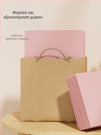 Πτυσσόμενο στρώμα γιόγκα για αρχάριους, αντιολισθητικό και απορροφητικό κραδασμών, ευρύ 183×61 cm, TPE, για οικιακές ασκήσεις
