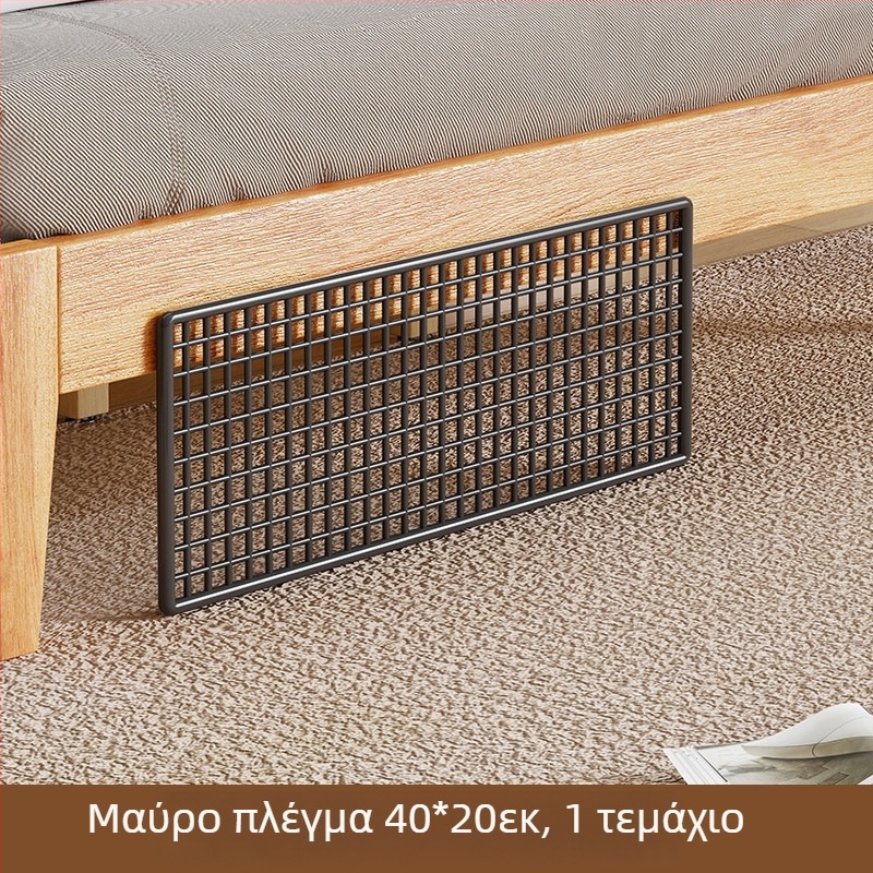 Πλαίσιο προστασίας κάτω από το κρεβάτι για υπνοδωματίο — προστασία από γάτες, μεταλλικό πλέγμα για κενά, προστατευτικό περβάζι παραθύρου