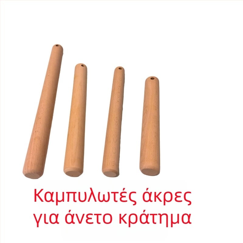Ξύλινο ρολάνι με οπή για κρέμασμα, κατάλληλο για οικιακή και επαγγελματική ζαχαροπλαστική, με δυνατότητα εκτύπωσης λογοτύπου