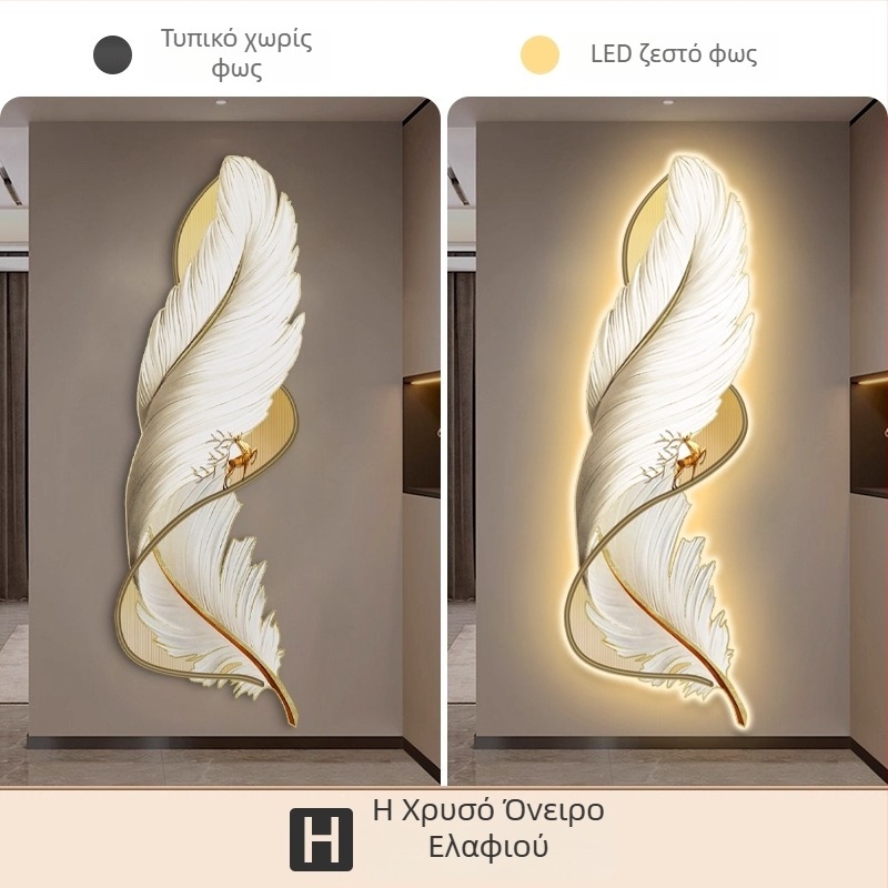 LED φωτιζόμενος πίνακας τοίχου εισόδου με φωτεινό φτερό για τον διάδρομο, υψηλής ποιότητας