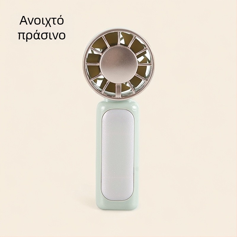 Χειροκίνητος μικρός φορητός ανεμιστήρας με τουρμπίνη, USB φόρτιση, για εξωτερική χρήση