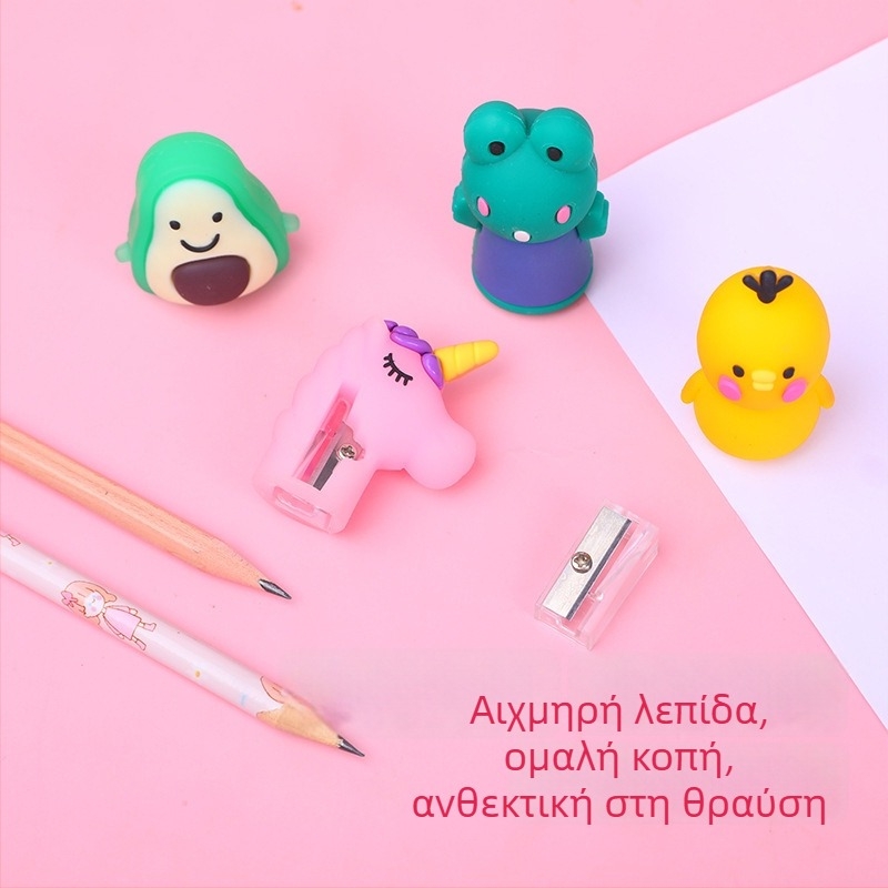 Μολυβοκόφτης με χαριτωμένο ζωάκι, χειροκίνητος, PVC και μέταλλο