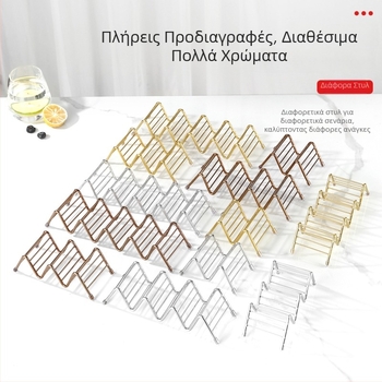 Ράφι τάκο από ανοξείδωτο ατσάλι 304 — βάση επίδειξης για κρέπες και ρολά