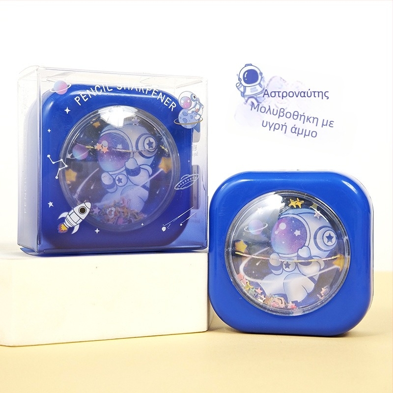 Rainbow Quicksand Ακονιστής Μολυβιών - γλυκό καρτούν με διπλό άνοιγμα, συμπαγής χειροκίνητος ακονιστής για παιδιά και μαθητές, μίνι ακονιστής μολυβιών φρυδιών