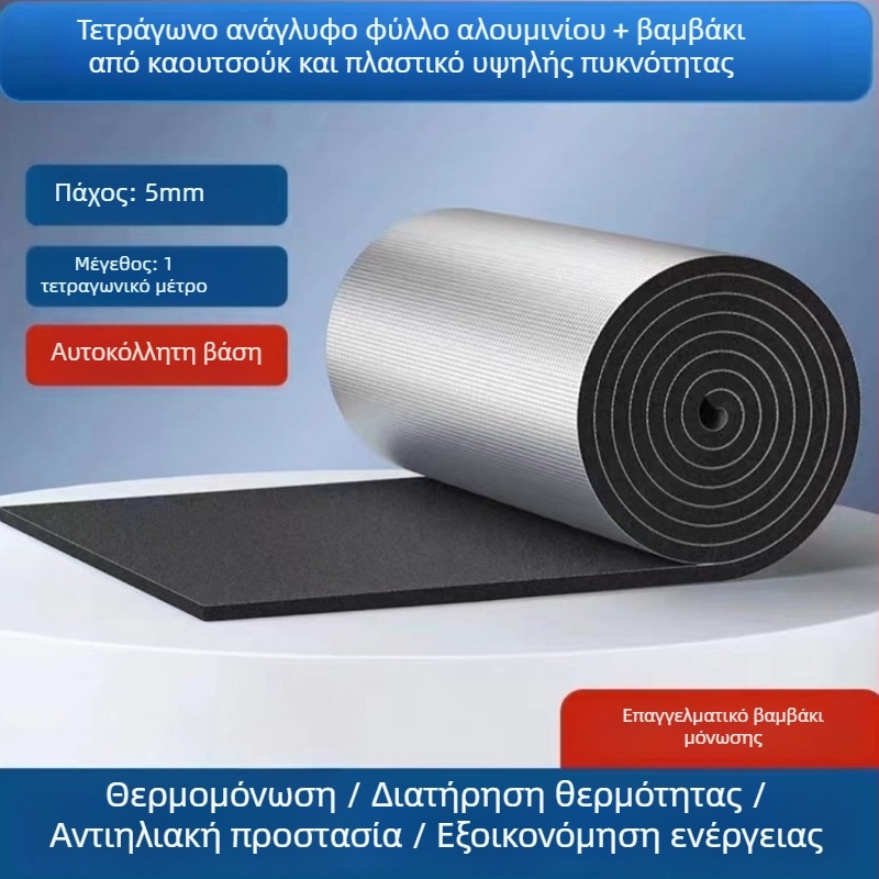 Αυτοκόλλητος πίνακας μόνωσης οροφής για αίθρια – αδιάβροχος, ανθεκτικός σε υψηλές θερμοκρασίες
