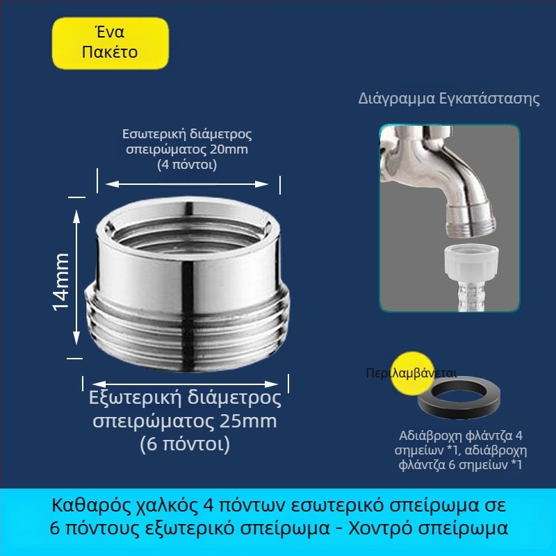 Οικιακή χάλκινη βρύση για νεροχύτη και πλυντήριο ρούχων, με αυτόματη διακοπή νερού, φίλτρο και βρύση με γρήγορο άνοιγμα