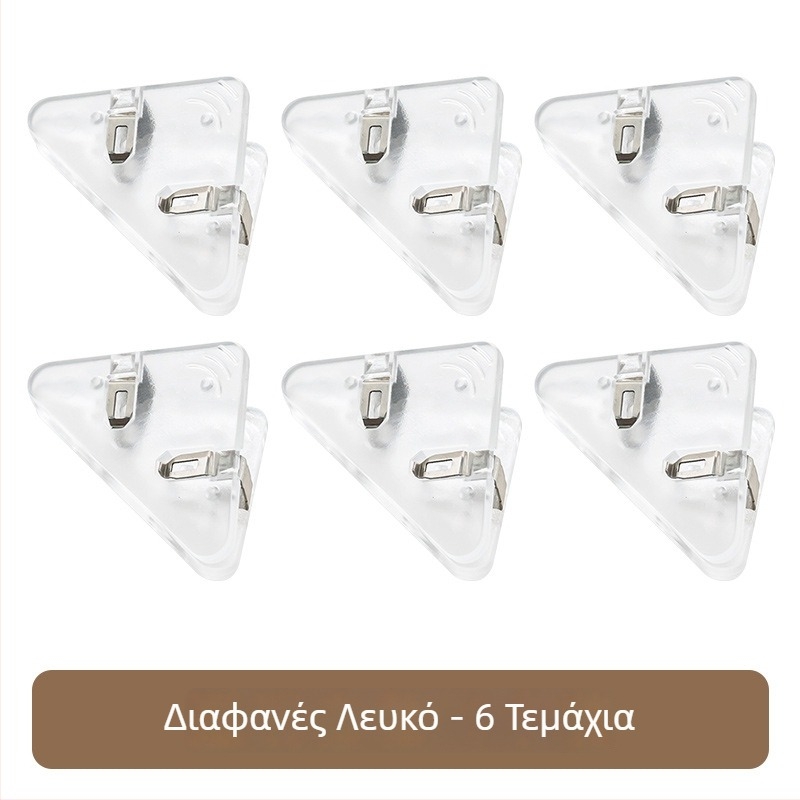 Πολυχρηστικό σετ κλιπ γραφείου για έγγραφα: γωνιακά κλιπ, τριγωνικά κλιπ και διαφανή κλιπ στερέωσης