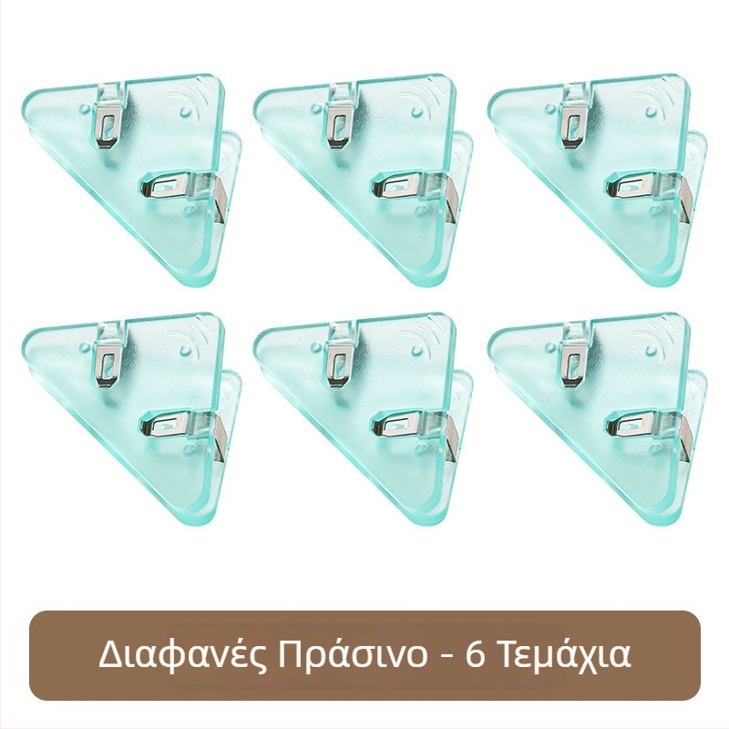 Πολυχρηστικό σετ κλιπ γραφείου για έγγραφα: γωνιακά κλιπ, τριγωνικά κλιπ και διαφανή κλιπ στερέωσης