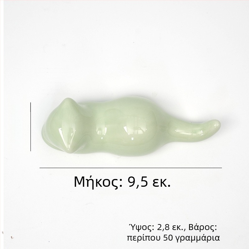 Κεραμικός πολυλειτουργικός κρατήρας στυλό με μοτίφ γατάκι, λαγουδάκι, φάλαινα και πουλί – διακοσμητικό γραφείου για καλλιγραφία