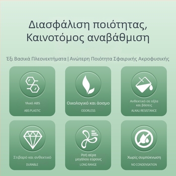 ABS σφαιρικός αεραγωγός εξόδου αέρα για κεντρικό κλιματισμό με ρυθμιζόμενη βαλβίδα
