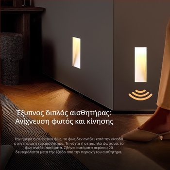 Casambi 86-τύπος χωρίς πλαίσιο ενσωματωμένο φωτιστικό βήματος με αισθητήρα κίνησης και έλεγχο φωτισμού για σκάλες και διαδρόμους (αφανές ενσωματωμένο φως βήματος)