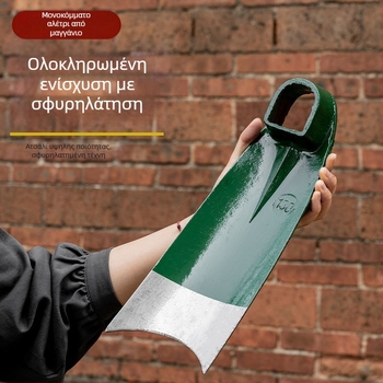 Χειροποίητο φτυάρι από χάλυβα τύπου ράγας, στρατιωτικού πράσινου, παχύτερο για σκάψιμο, πολυλειτουργικό κηπουρικό φτυάρι