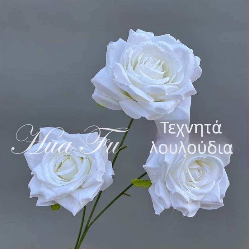 Τεχνητό ροζ τριαντάφυλλο με διαβαθμισμένο χρώμα και εμφάνιση πολύτιμου λίθου – διακόσμηση τοίχου για γάμο