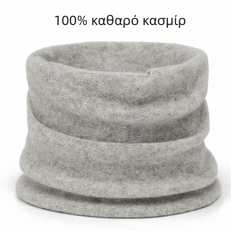 Μαλλινός θερμαντήρας λαιμού, παχύ πλεκτό κασκόλ για τον χειμώνα, μονόχρωμος