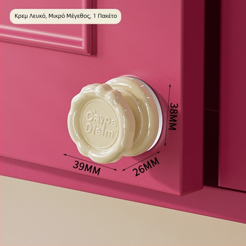 Λαβή πόρτας με βεντούζα, χωρίς διάτρηση, για ντουλάπες, ψυγεία και γυάλινες συρόμενες πόρτες